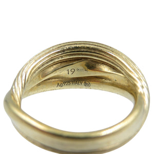 ボッテガヴェネタ 2375 AR シルバー925 19号 リング 指輪 1349【中古】BOTTEGA VENETA