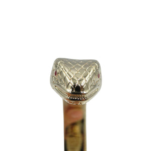 美品 ブルガリ セルペンティ スネーク GP ゴールド バングル 1350【中古】BVLGARI