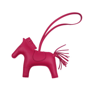 新品同様 エルメス ロデオMM アニョーミロ Y刻印 ローズメキシコ ピンク バッグチャーム 1354【中古】HERMES