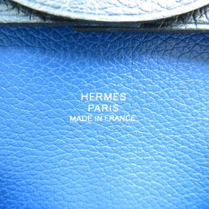 美品 エルメス バスティア ヴェルソ シェーブル シルバー金具 ブルードプリュス ブルーザンジバル ネイビー B刻印 コインケース 1374【中古】HERMES