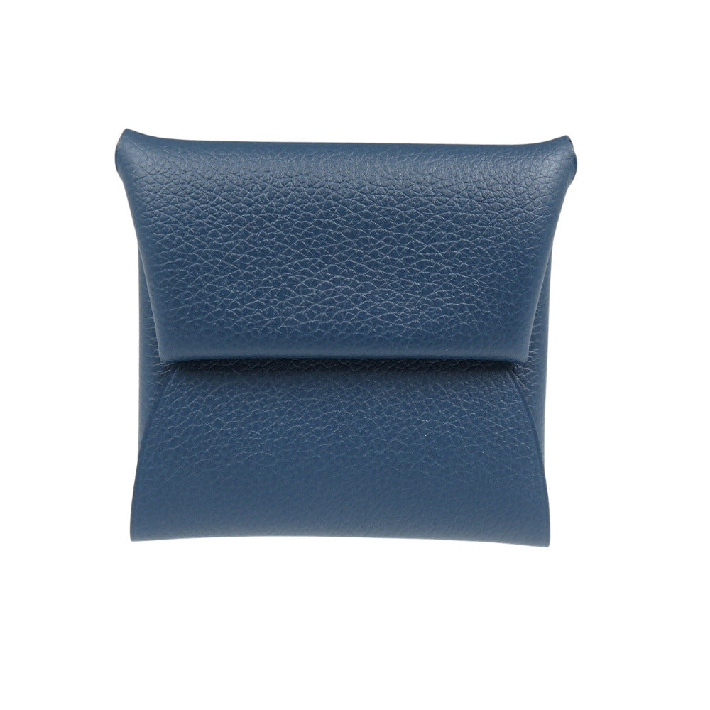 美品 エルメス バスティア ヴェルソ シェーブル シルバー金具 ブルードプリュス ブルーザンジバル ネイビー B刻印 コインケース 1374【中古】HERMES