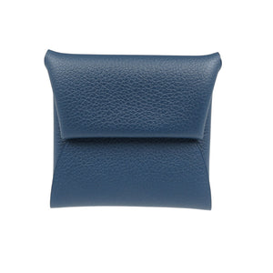 美品 エルメス バスティア ヴェルソ シェーブル シルバー金具 ブルードプリュス ブルーザンジバル ネイビー B刻印 コインケース 1374【中古】HERMES