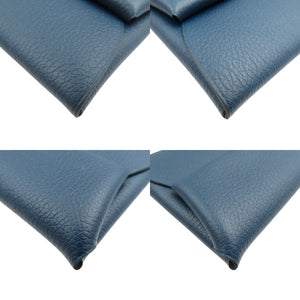 美品 エルメス バスティア ヴェルソ シェーブル シルバー金具 ブルードプリュス ブルーザンジバル ネイビー B刻印 コインケース 1374【中古】HERMES