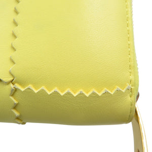 ボッテガヴェネタ カセット ジップアラウンドウォレット 750250 レザー ゴールド金具 イエロー 長財布 1376【中古】BOTTEGA VENETA