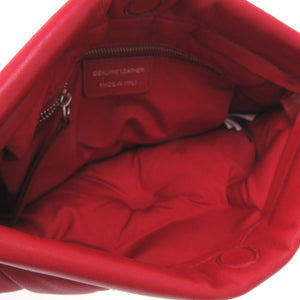 美品 メゾン マルジェラ グラムスラム 2way チェーンショルダーバッグ S56WF0083 クラッチバッグ レザー レッド 1388【中古】Maison Margiela