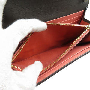 未使用 サルヴァトーレフェラガモ レザー ダークブラウン チェーンウォレット 長財布 1394【中古】Salvatore Ferragamo