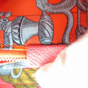 美品 エルメス アザップ コンパクト シルクイン X刻印 ヴォーエプソン シルバー金具 ローズアザレ コインケース 二つ折り財布 1395【中古】HERMES