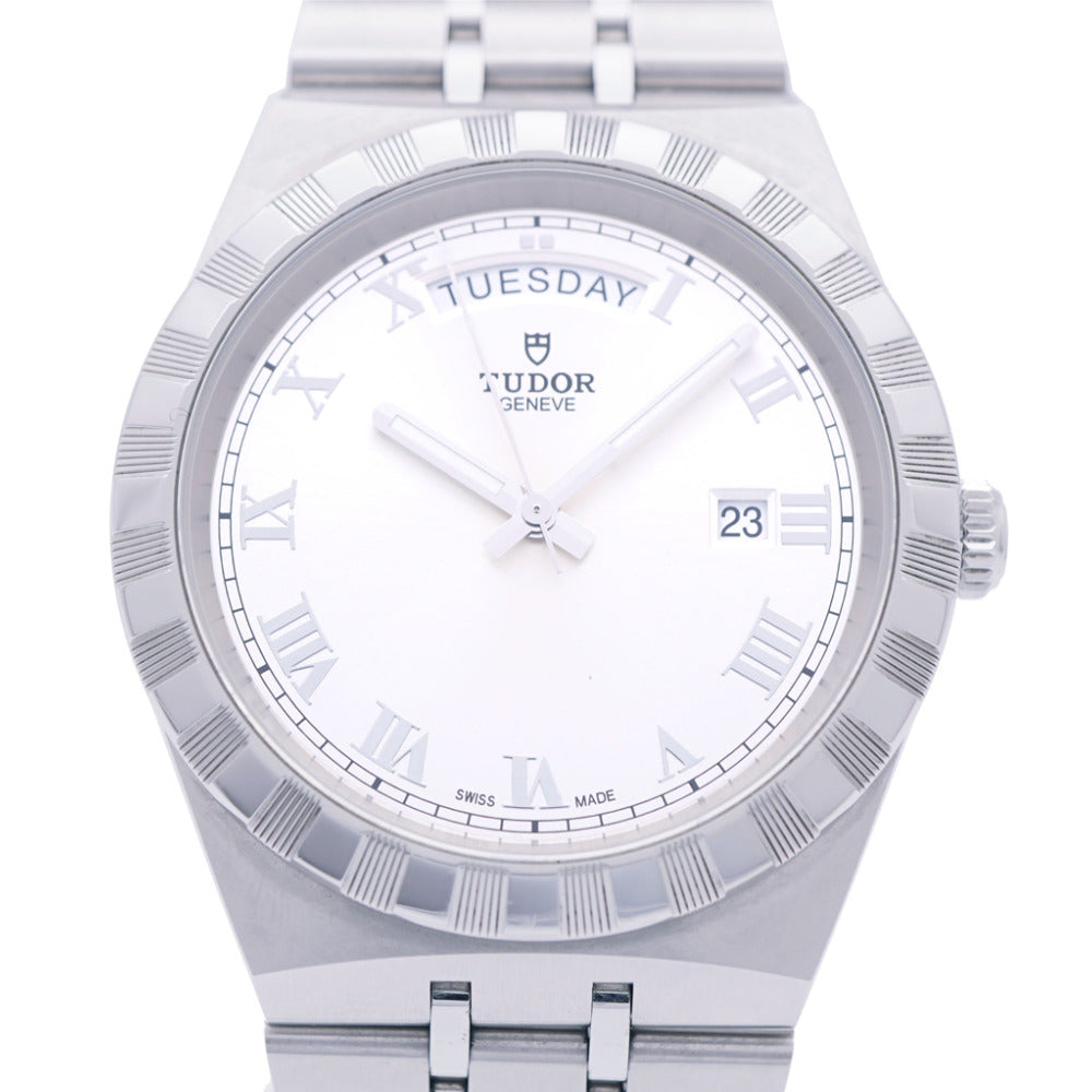 美品 チューダー ロイヤル デイデイト 28600 自動巻き 腕時計 SS シルバー文字盤 1418【中古】Tudor メンズ