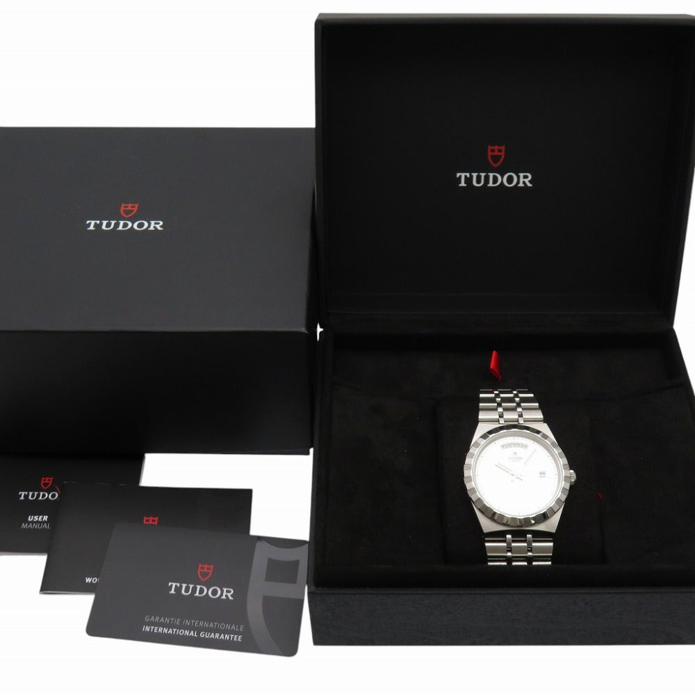 美品 チューダー ロイヤル デイデイト 28600 自動巻き 腕時計 SS シルバー文字盤 1418【中古】Tudor メンズ