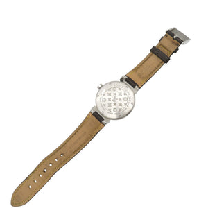 ルイヴィトン タンブール Q1311 クオーツ 腕時計 SS/レザー ブラウン LV 1419【中古】LOUIS VUITTON レディース