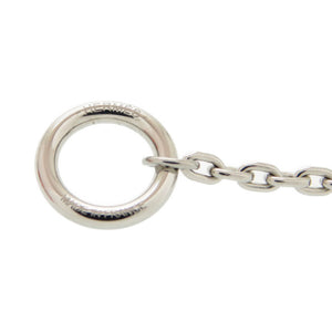 美品 エルメス シェーヌ ダンクル H077349FP01 メタル ヴュルカニウム ブラウン ネックレス 1444【中古】HERMES