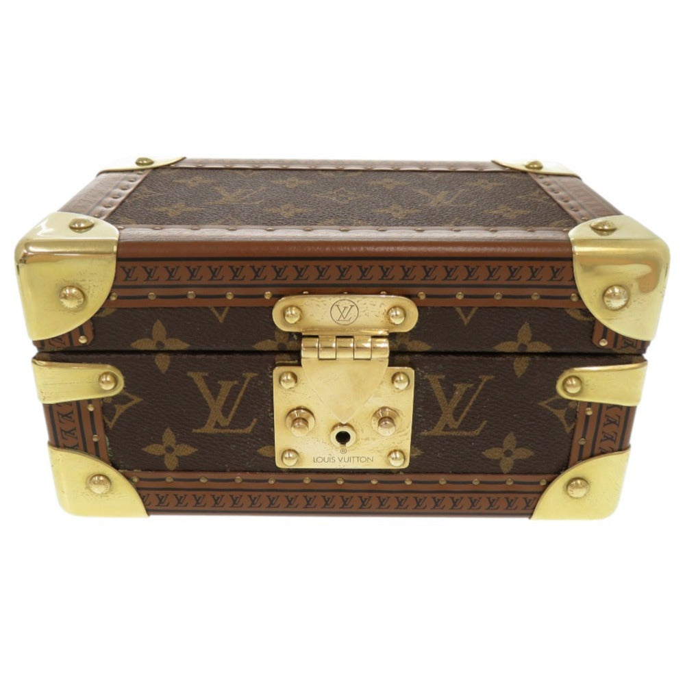 美品 ルイ ヴィトン コフレ トレゾール20 モノグラム ブラウン ジュエリーボックス LV 1447【中古】LOUIS VUITTON