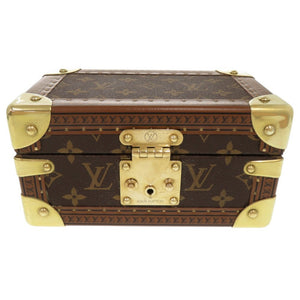 美品 ルイ ヴィトン コフレ トレゾール20 モノグラム ブラウン ジュエリーボックス LV 1447【中古】LOUIS VUITTON