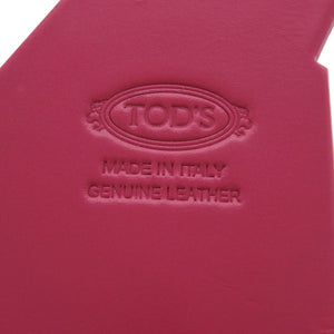 美品 トッズ バッグチャーム フォックス キーホルダー レザー ピンク きつね 1456【中古】TOD’S