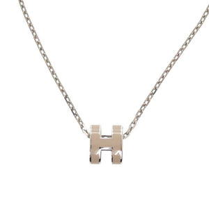 新品同様 エルメス ミニポップアッシュH ロゴ GP ベージュ ネックレス 1459【中古】HERMES