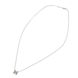 新品同様 エルメス ミニポップアッシュH ロゴ GP ベージュ ネックレス 1459【中古】HERMES