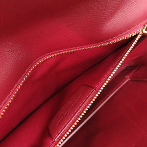 美品 サルヴァトーレフェラガモ ヴァラ リボン スエード ボルドー チェーンショルダーバッグ 1461【中古】Salvatore Ferragamo