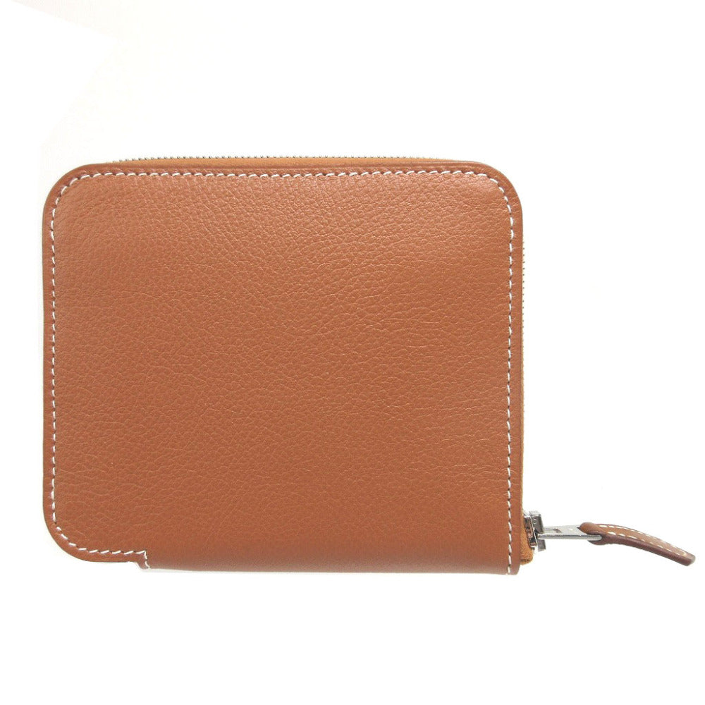 新品同様 エルメス アザップ シルクイン コンパクト B刻印(2023年製) エバーカラー シルク ゴールド コインケース 財布 1474【中古】HERMES