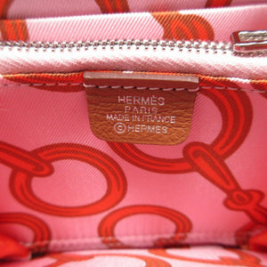 新品同様 エルメス アザップ シルクイン コンパクト B刻印(2023年製) エバーカラー シルク ゴールド コインケース 財布 1474【中古】HERMES