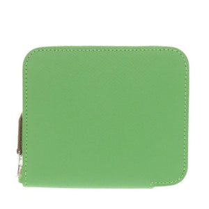 新品同様 エルメス アザップ シルクイン コンパクト ヴォーエプソン ヴェールユッカ セレスト B刻印(2023年製) コインケース 1475【中古】HERMES