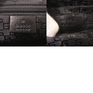 美品 グッチ ナイロン ブラック ショルダーバッグ 黒 1528【中古】GUCCI
