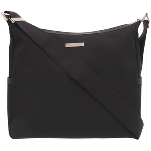 美品 グッチ ナイロン ブラック ショルダーバッグ 黒 1528【中古】GUCCI