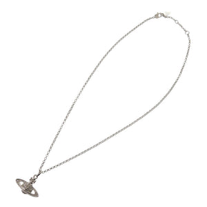 新品同様 ヴィヴィアンウエストウッド オーブ MINI BAS RELIEF ミニバスレリーフ ネックレス 真鍮/ラインストーン シルバー 1533【中古】Vivienne Westwood