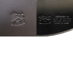 新品同様 イルビゾンテ バケッタスムース 二つ折り パスケース カードケース レザー ブラック 1541【中古】IL BISONTE