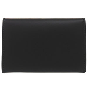 新品同様 イルビゾンテ バケッタスムース 二つ折り パスケース カードケース レザー ブラック 1541【中古】IL BISONTE