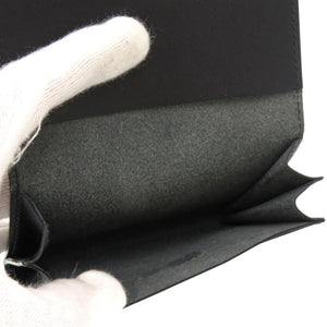 新品同様 イルビゾンテ バケッタスムース 二つ折り パスケース カードケース レザー ブラック 1541【中古】IL BISONTE