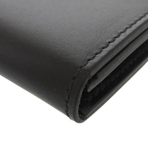 新品同様 イルビゾンテ バケッタスムース 二つ折り パスケース カードケース レザー ブラック 1541【中古】IL BISONTE