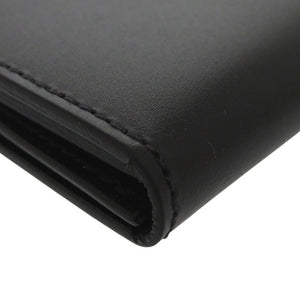 新品同様 イルビゾンテ バケッタスムース 二つ折り パスケース カードケース レザー ブラック 1541【中古】IL BISONTE