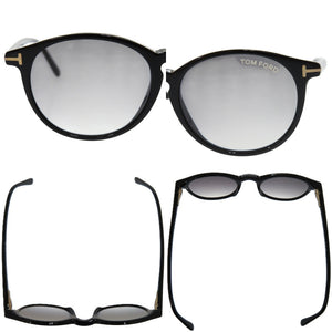 美品 トムフォード アンドレア Andrea-02 TF539 01B プラスチック メタル ブラック 黒 サングラス 1545【中古】TOM FORD