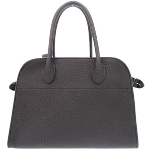 新品同様 ザ ロウ ソフト マルゴー10 W1190 L133 レザー ブラック 2WAY ハンドバッグ ショルダーバッグ 黒 1583【中古】THE ROW