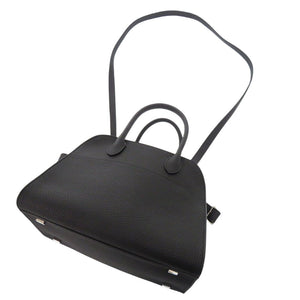 新品同様 ザ ロウ ソフト マルゴー10 W1190 L133 レザー ブラック 2WAY ハンドバッグ ショルダーバッグ 黒 1583【中古】THE ROW