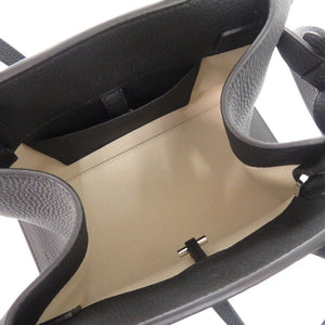 新品同様 ザ ロウ ソフト マルゴー10 W1190 L133 レザー ブラック 2WAY ハンドバッグ ショルダーバッグ 黒 1583【中古】THE ROW