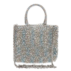 未使用 アンテプリマ スタンダード ミニアトゥーラ ハワイ限定カラー PB21F12045 PVC シルバー 2wayハンドバッグ 1628【中古】ANTEPRIMA