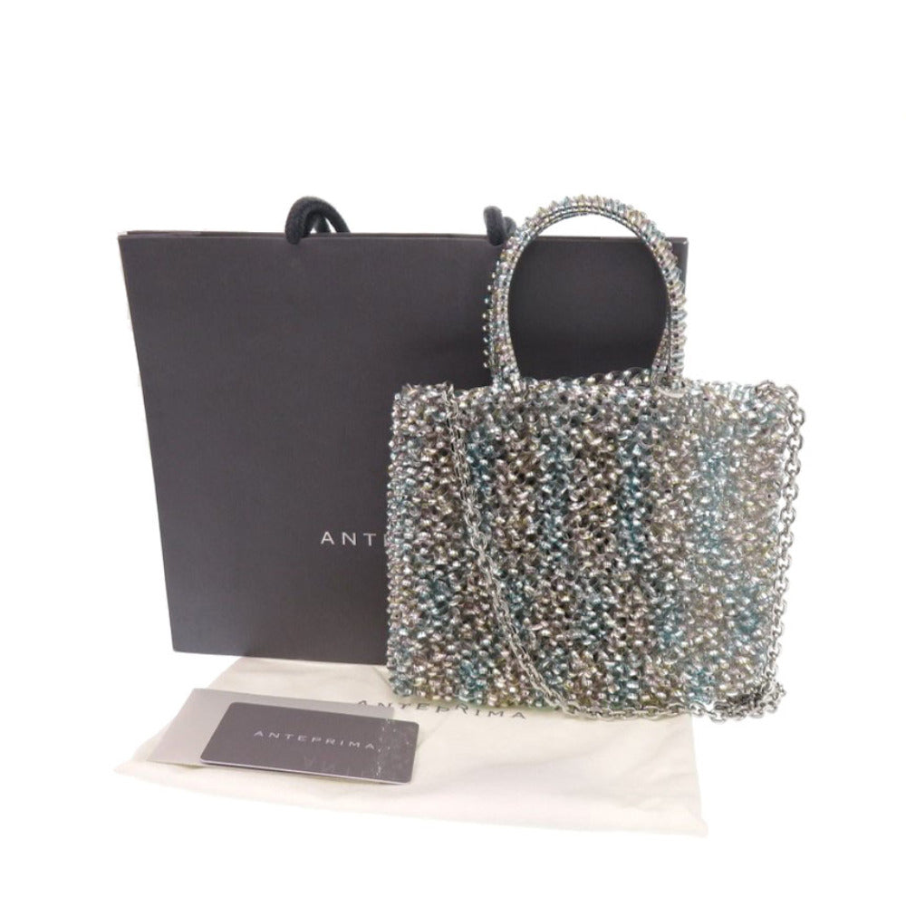 未使用 アンテプリマ スタンダード ミニアトゥーラ ハワイ限定カラー PB21F12045 PVC シルバー 2wayハンドバッグ 1628【中古】ANTEPRIMA