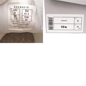 未使用 サンガッチョ にゅ～ず ORGANIC 26cm 天然素材 ホワイト スニーカー 白 1632【中古】Sangacio
