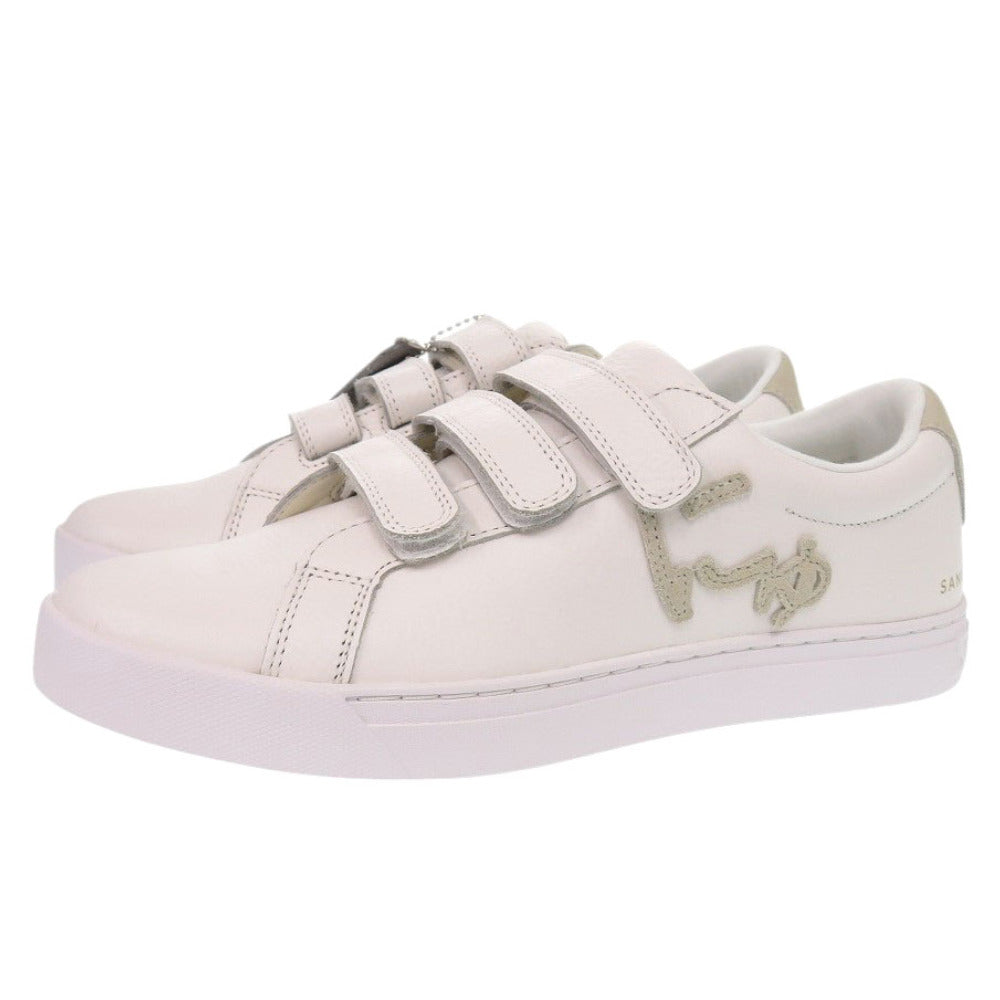 未使用 サンガッチョ にゅ～ず OFF COAT 26cm レザー ホワイト スニーカー 白 1633【中古】Sangacio