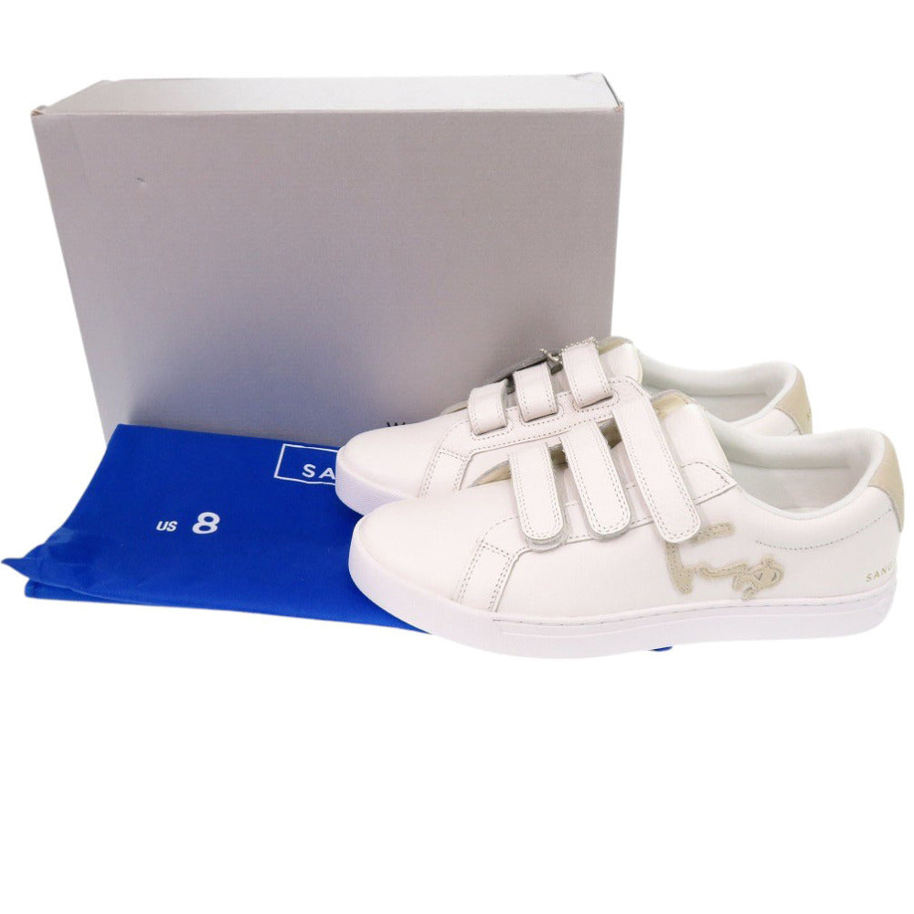 未使用 サンガッチョ にゅ～ず OFF COAT 26cm レザー ホワイト スニーカー 白 1633【中古】Sangacio