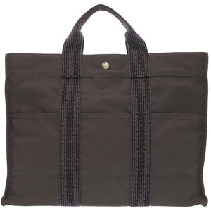 新品同様 エルメス エールライン トート MM キャンバス グレー トートバッグ 0002【中古】HERMES