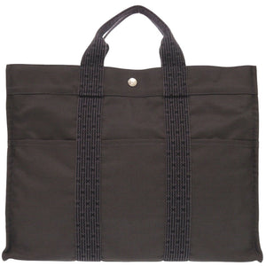 新品同様 エルメス エールライン トート MM キャンバス グレー トートバッグ 0002【中古】HERMES