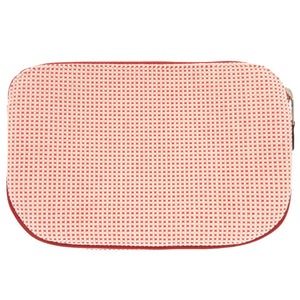 新品同様 エルメス エシャぺ コットン コニャック シルバー金具 ポーチ バッグ 0013 【中古】 HERMES