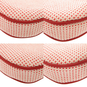 新品同様 エルメス エシャぺ コットン コニャック シルバー金具 ポーチ バッグ 0013 【中古】 HERMES