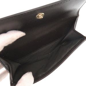 美品 バーバリー チェック PVC レザー ベージュ 二つ折り財布 0024【中古】BURBERRY