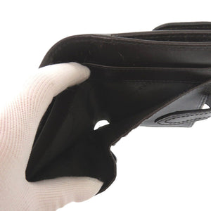 美品 バーバリー チェック PVC レザー ベージュ 二つ折り財布 0024【中古】BURBERRY