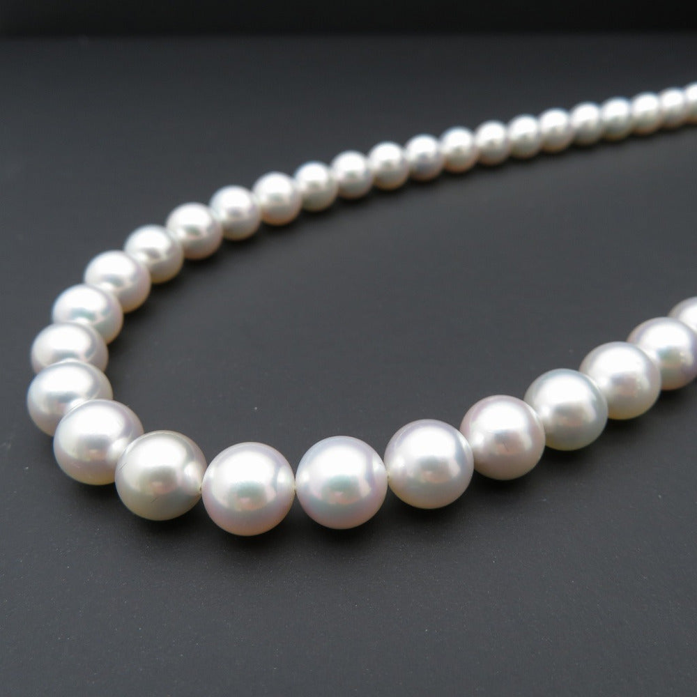 美品 WAKANA アコヤ真珠8.0-8.5ｍｍ ナチュラルブルー ネックレス アコヤパール シルバー ジュエリー 0038【中古】ワカナ