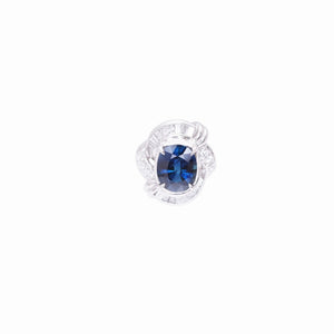 美品 ブルーサファイア3.55ct ダイヤ1.01ct Pt900 リング 指輪 プラチナ ダイヤモンド 12.5号 0040【中古】レディース