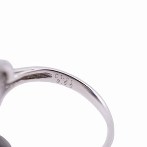 美品 ブルーサファイア3.55ct ダイヤ1.01ct Pt900 リング 指輪 プラチナ ダイヤモンド 12.5号 0040【中古】レディース